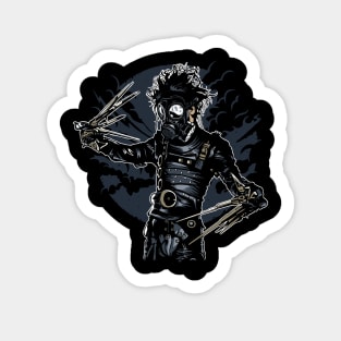 Gas Mask Scissorhands Sticker